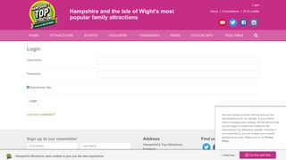 
                            10. Login - Hampshires Top Attractions - Hampshire's Top Attractions