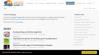 
                            13. Login - Hapimag Ferienclub Aktionärsvertretung HFA