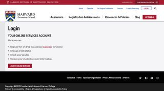 
                            12. Login | Harvard Extension School