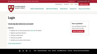 
                            2. Login | Harvard Summer School