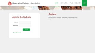 
                            1. Login - Haryana Staff Selection Commission