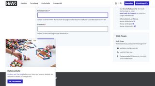 
                            2. Login | HAWK Hochschule für angewandte Wissenschaft und Kunst