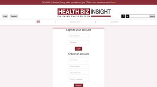 
                            7. LOGIN : HEALTH BIZ INSIGHT