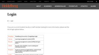 
                            5. Login | Heidelberg University