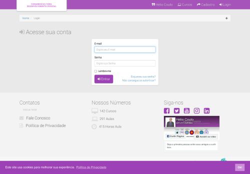 
                            2. Login - Hélio Couto