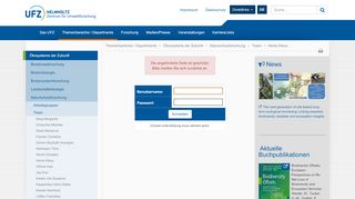 
                            2. Login - Helmholtz-Zentrum für Umweltforschung UFZ