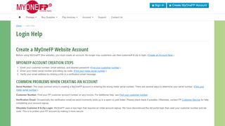 
                            3. Login Help · FP Customer Portal - MyOneFP