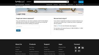 
                            6. Login help - Lynda.com