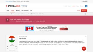 
                            6. Login help needed MyCIC page - Canadavisa.com