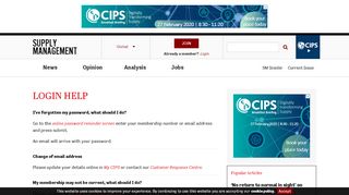 
                            12. Login Help - Supply Management - CIPS
