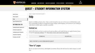 
                            6. Login help - University of Waterloo