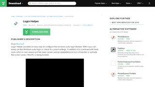 
                            7. Login Helper - Free download and software reviews - CNET ...
