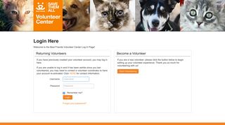 
                            3. Login Here - Best Friends Animal Society