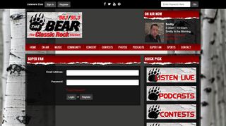 
                            10. Login Here - Classic Rock The BEAR!