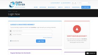 
                            1. Login Here - Earn4ever