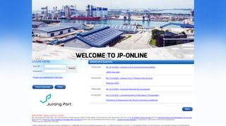
                            2. login here - Jurong Port