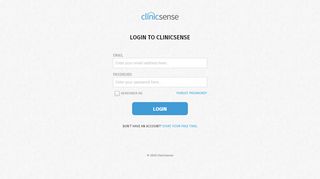
                            2. Login here - Login | ClinicSense