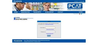 
                            10. Login here. - Pearson PCAT Registration