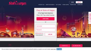 
                            6. Login here - Slots of Vegas