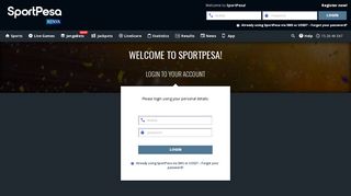 
                            8. Login here :: Sportpesa.com