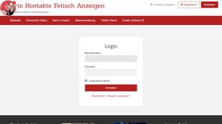 
                            2. Login › Herrin Kontakte Fetisch Anzeigen Domina Inserate