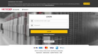 
                            2. Login - Hetzner Online