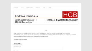 
                            4. Login | HGB Hotel- & Gaststättenbedarf