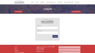 
                            7. Login | High Country Association of REALTORS