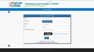 
                            6. Login | Hindustan Aeronautics Limited ... - HAL Recruitment