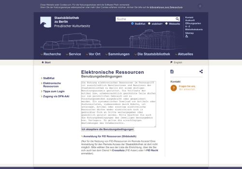 
                            3. Login Hinweis | Staatsbibliothek zu Berlin