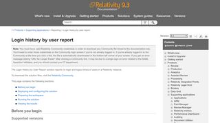 
                            5. Login history by user report - Relativity documentation