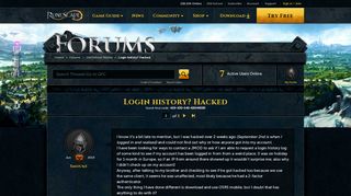
                            1. Login history? Hacked - Old School Mobile - RuneScape Forum
