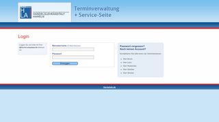 
                            5. Login | HLA Hameln Terminverwaltung