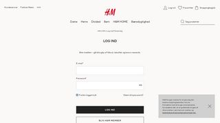 
                            3. Login | H&M Denmark