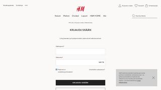 
                            8. Login | H&M Finland