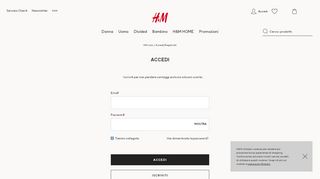 
                            9. Login | H&M Italy