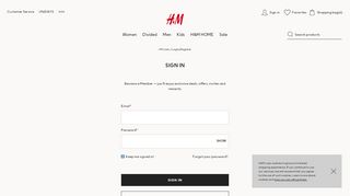 
                            6. Login | H&M USA