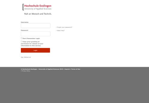 
                            10. Login - Hochschule Esslingen