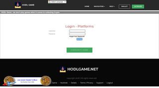 
                            8. Login - HODL GAME