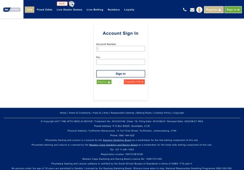 
                            2. Login - Home of TAB online fixed odds | TAB Online