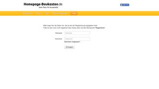 
                            5. Login - Homepage Baukasten