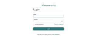 
                            1. Login - Homeservice24