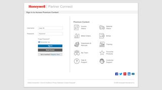 
                            13. Login - Honeywell Partner Connect