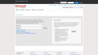 
                            4. Login - Honeywell Process