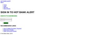 
                            1. Login Hot Bank Alert