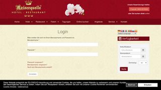 
                            10. Login - Hotel Kaiserquelle