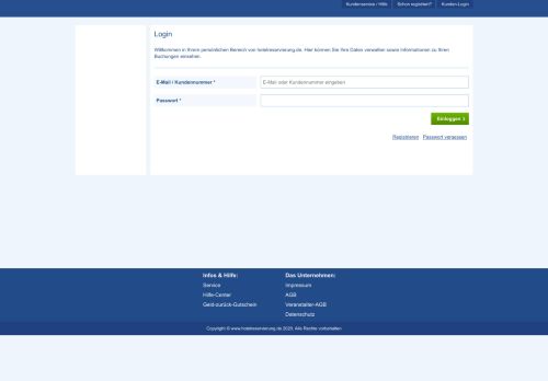 
                            1. Login - Hotelreservierung.de