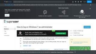
                            8. login - How to log on Windows 7 as administrator - Super User