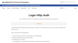 
                            9. Login Http Auth - Matomo Plugins Marketplace