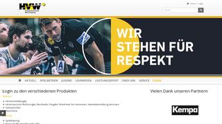 
                            1. Login: HVW - Handballverband Württemberg e.V.